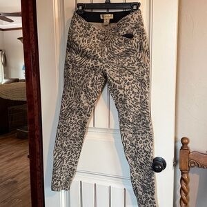 Democracy Animal Print Women Jeans with Ab Technology.   Elastic Waist and Tummy
